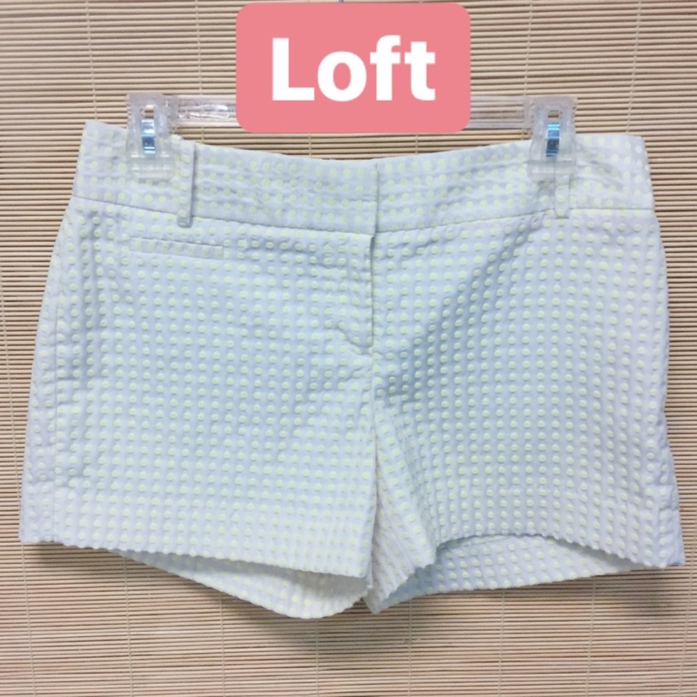 Loft Cream and Light Yellow Polka Dot Shorts (4P)